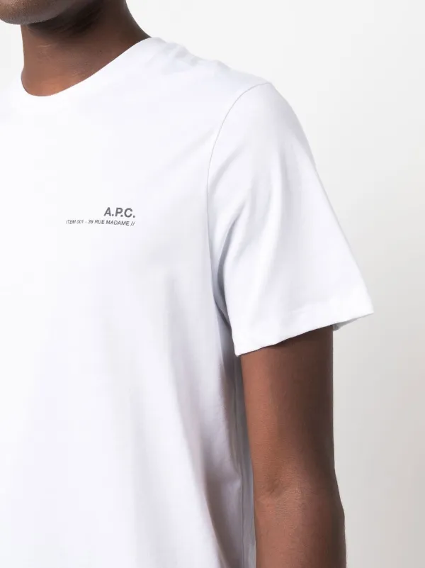 A.P.C. ロゴ入りTシャツ A.P.C. ロゴ Tシャツ | レッド | FARFETCH JP