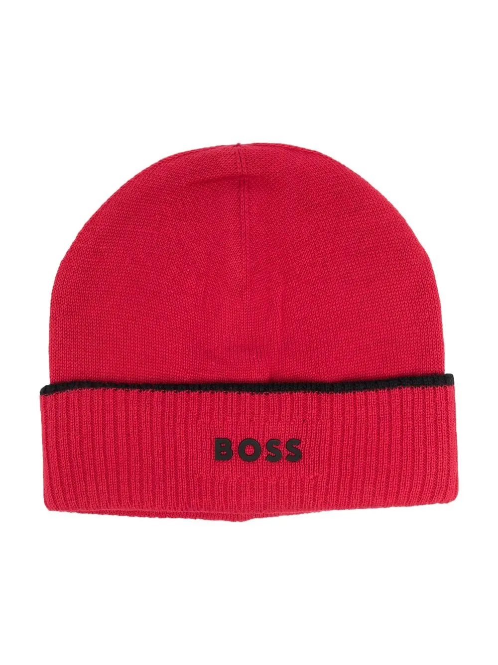 

BOSS Kidswear gorro con logo estampado - Rojo
