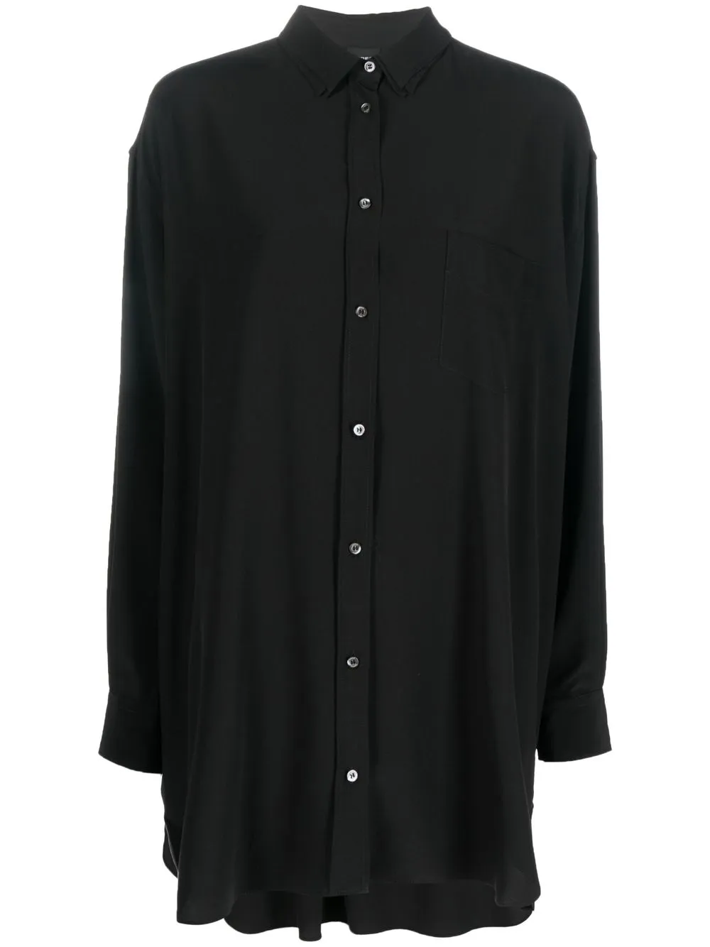 

ASPESI long-sleeve silk shirt - Black