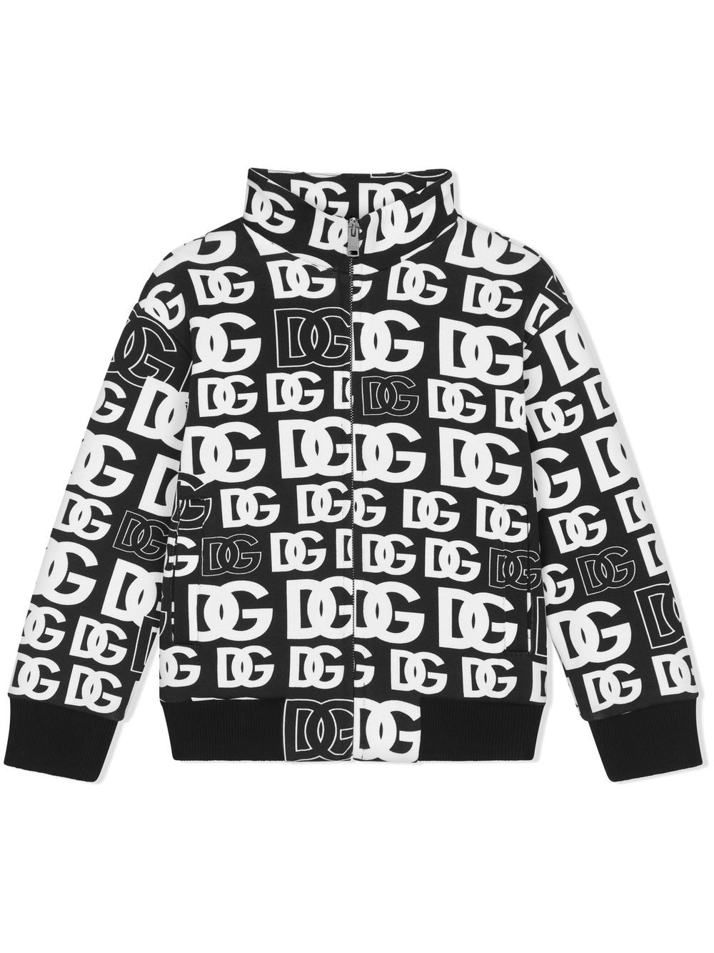 Dolce & Gabbana Kids logo-print zip-up Sweater - Farfetch