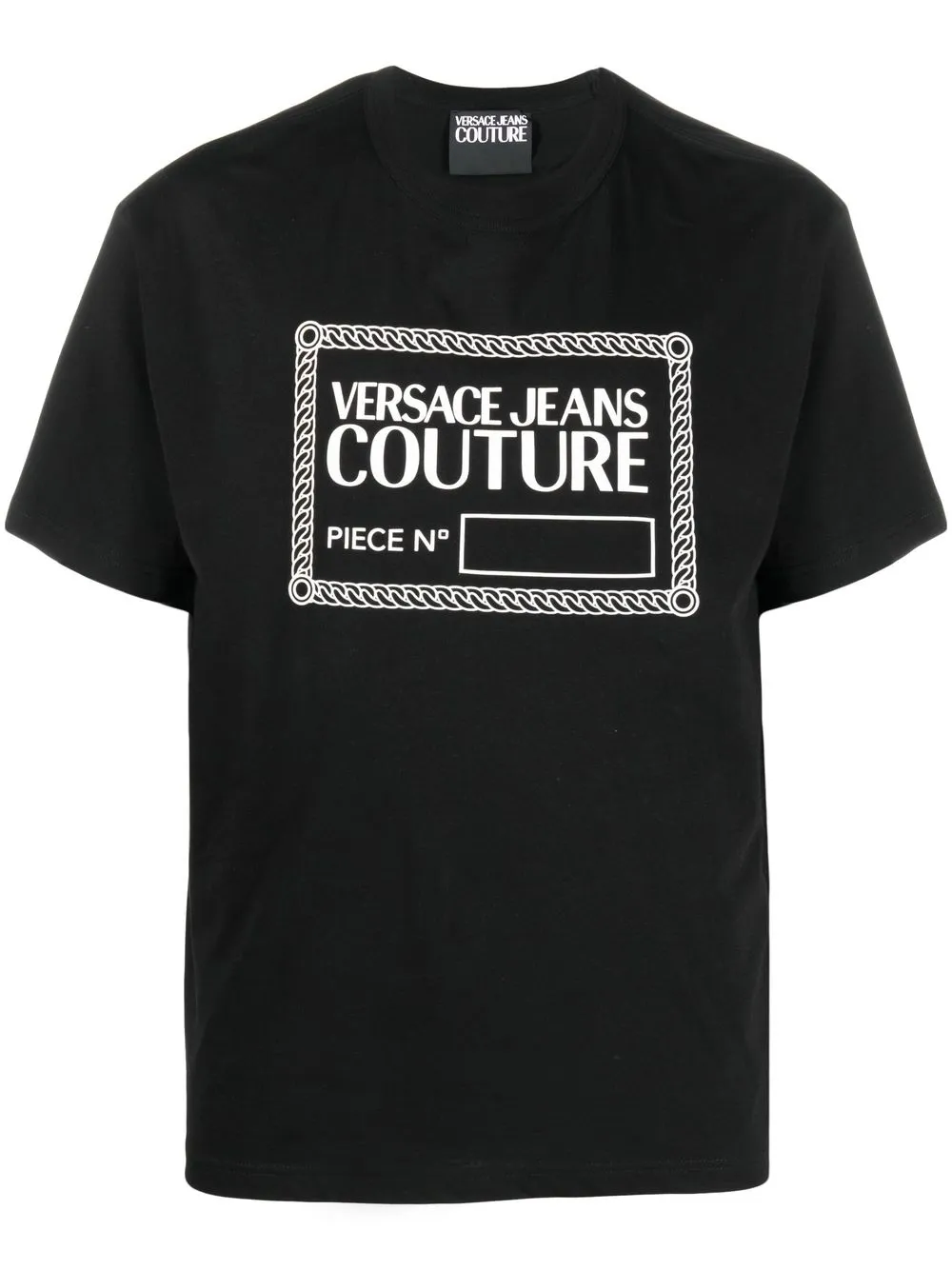 

Versace Jeans Couture playera con logo estampado - Negro