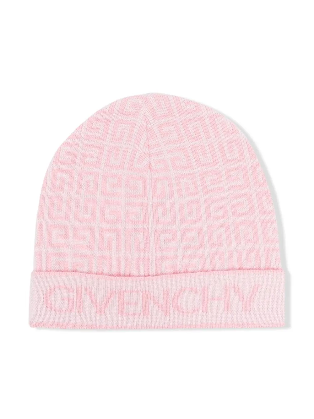 

Givenchy Kids gorro tejido en intarsia - Rosado