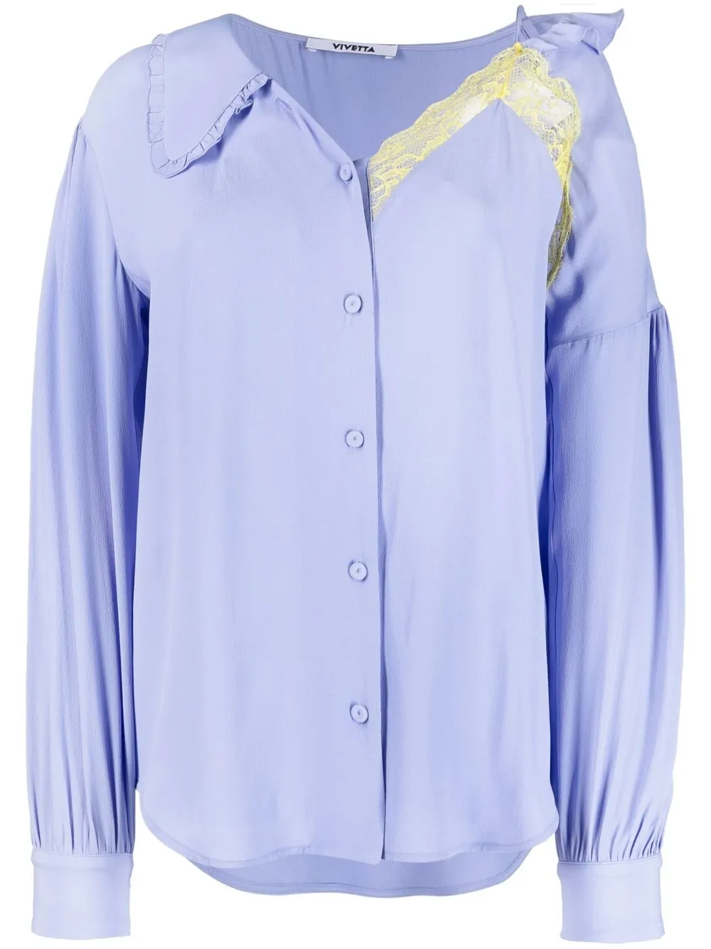 

Vivetta blusa con detalle de encaje - Morado
