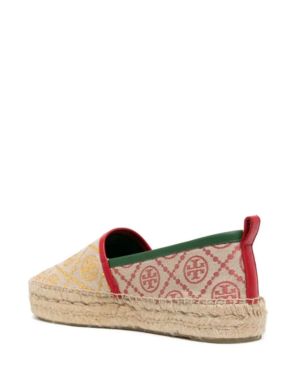 Tory Burch all over logo print Espadrilles Farfetch