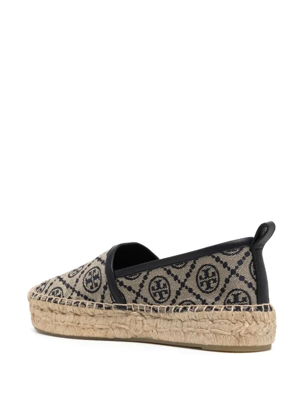 Tory Burch monogram print Platform Espadrilles Farfetch