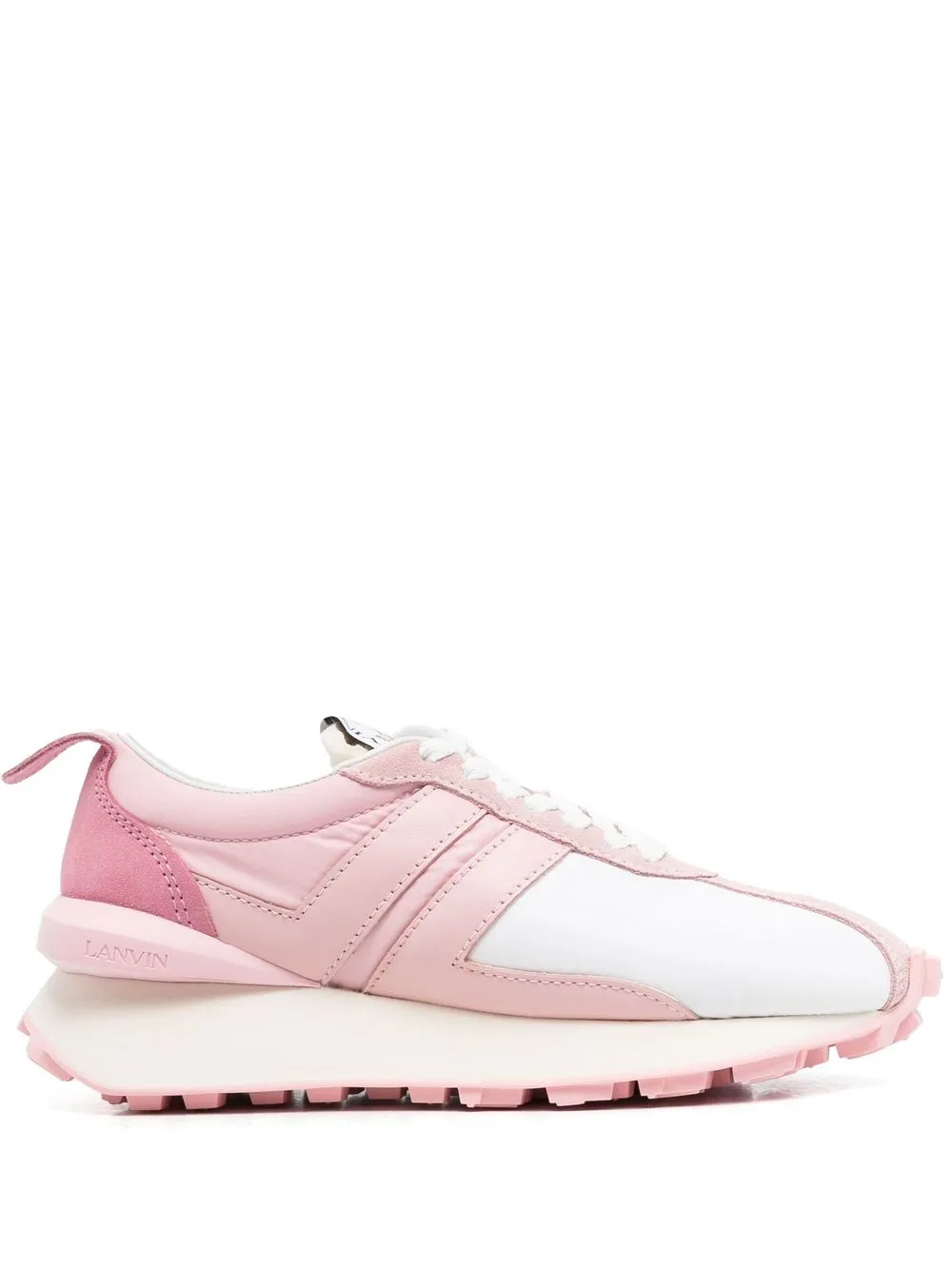 

Lanvin tenis bajos con agujetas - Rosado