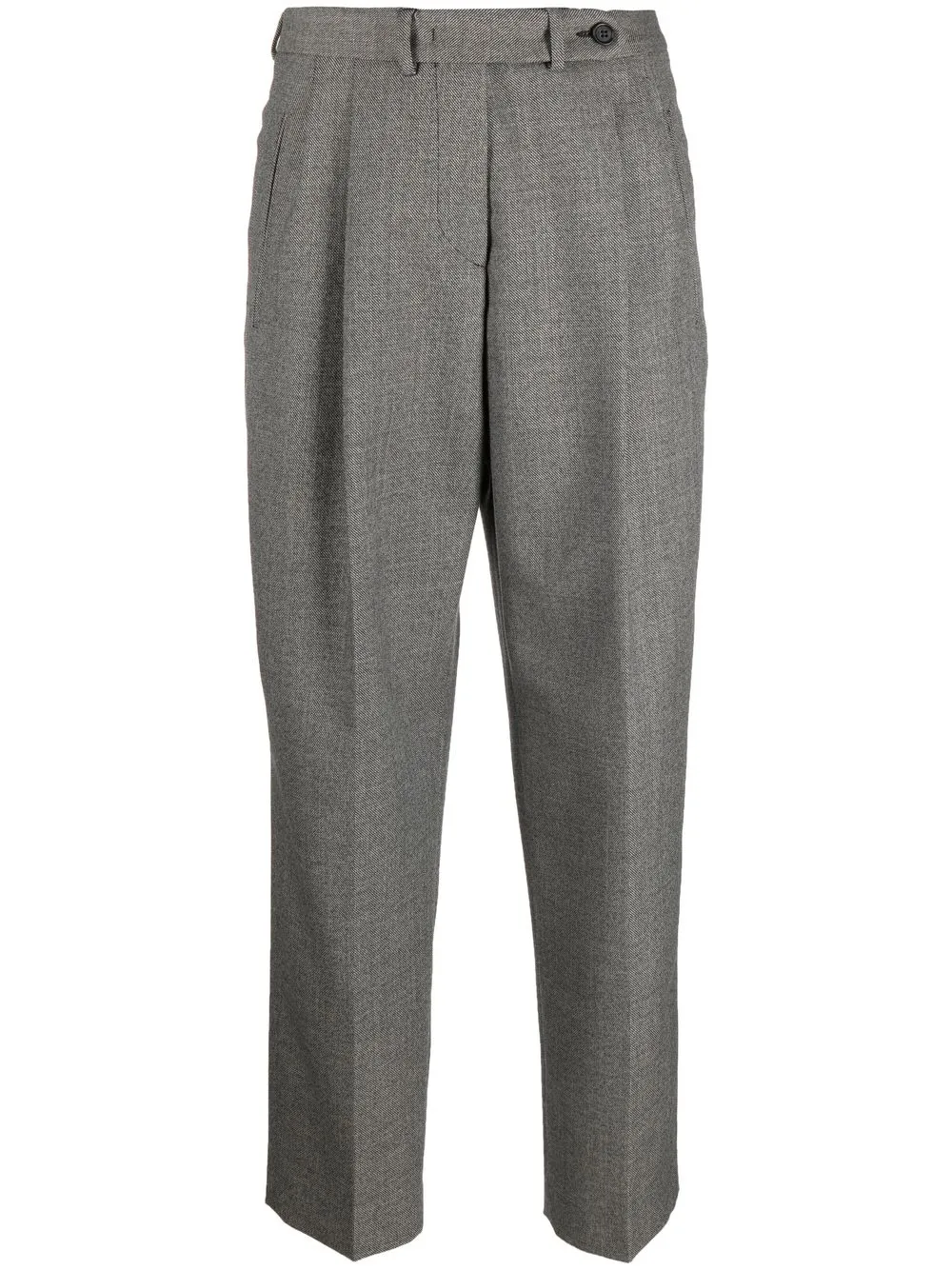 

ASPESI high-waisted wool trousers - Grey