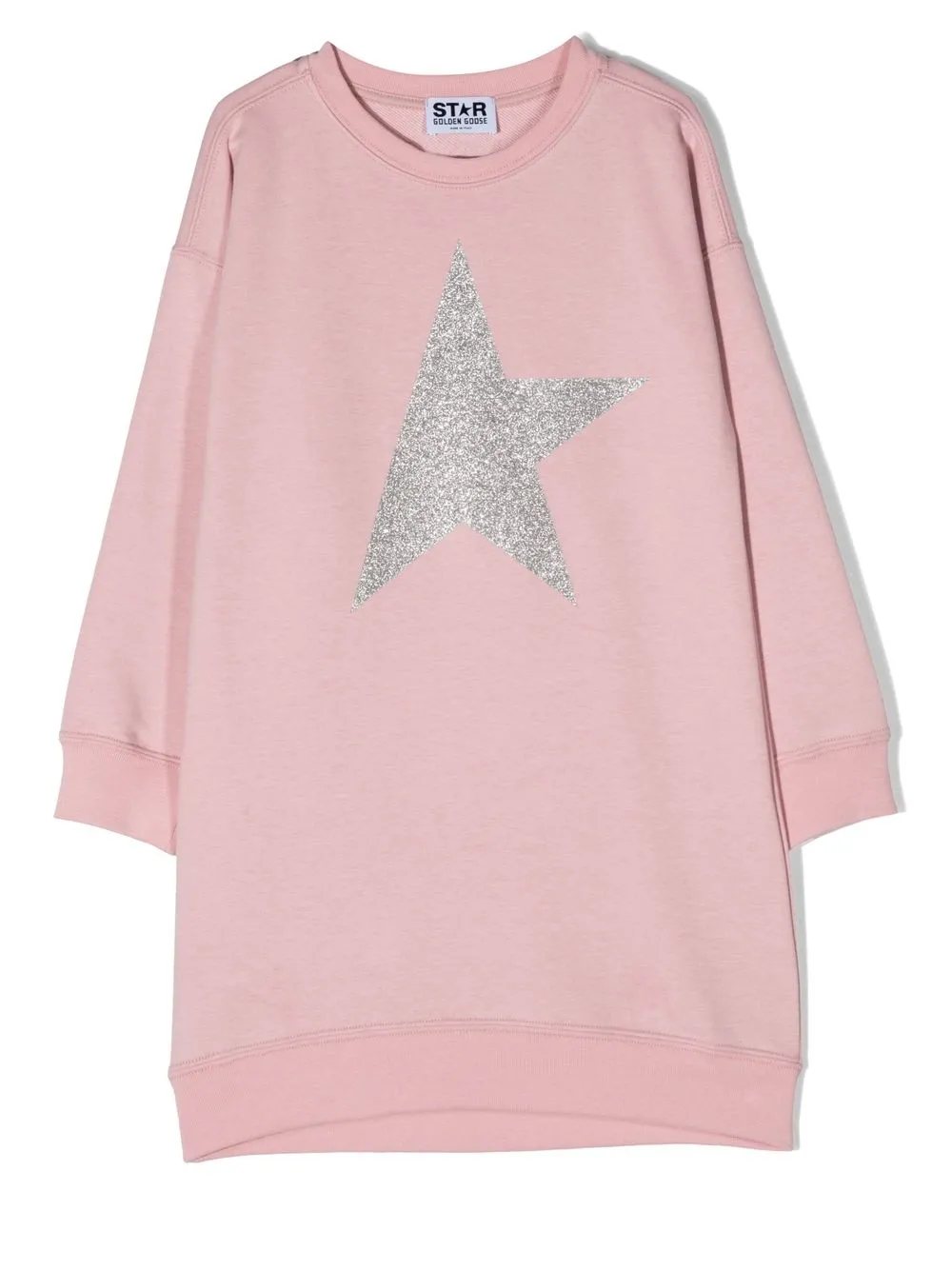 

Golden Goose Kids vestido tipo suéter con parche de estrella - Rosado