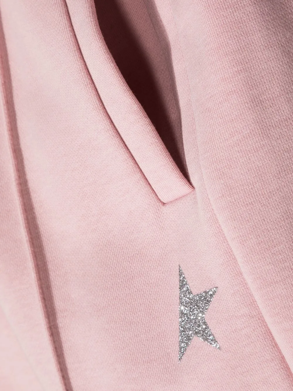 Glitter Star-Patch Track Pants