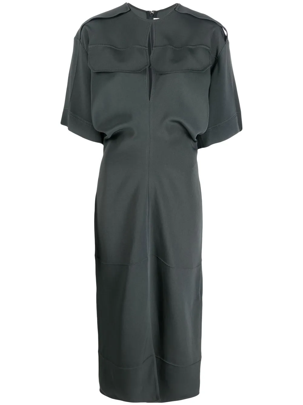 

Victoria Victoria Beckham short-sleeve midi dress - Grey