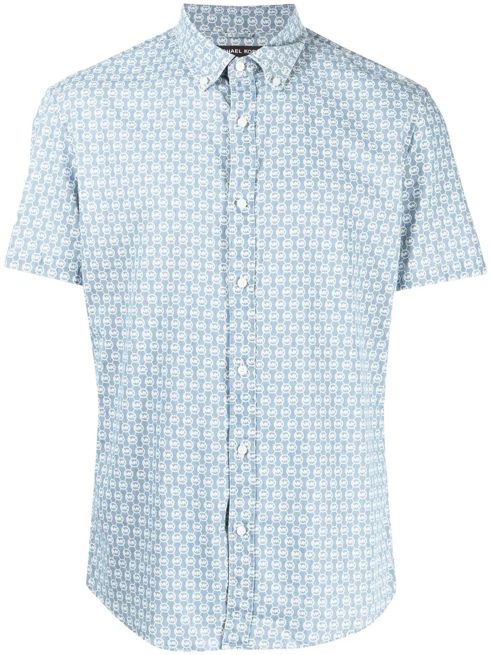 

Michael Kors camisa con botones y logo estampado - Azul