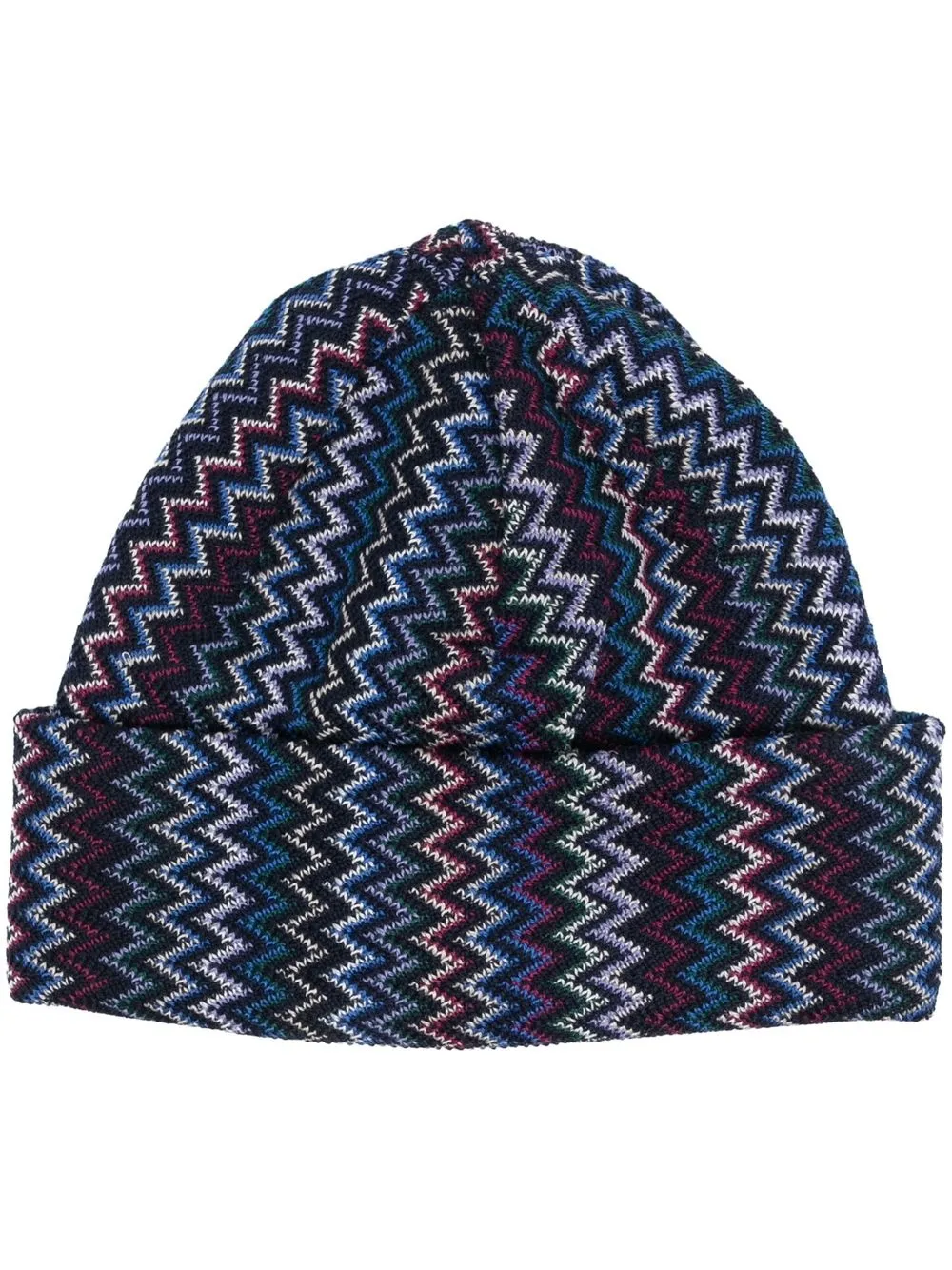 

Missoni zigzag knit beanie - Blue