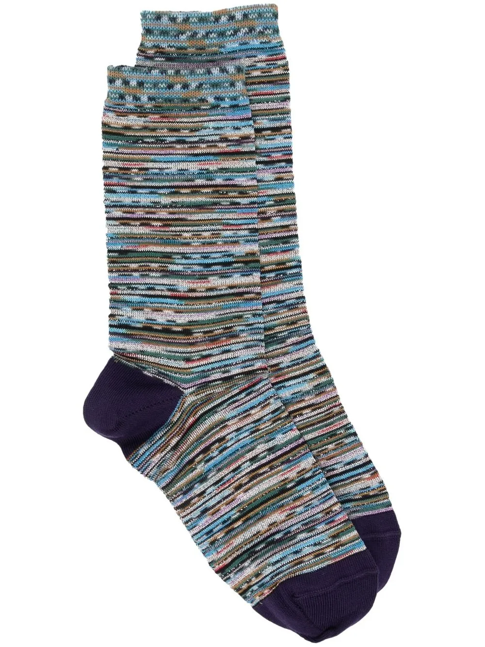 

Missoni striped knit socks - Blue