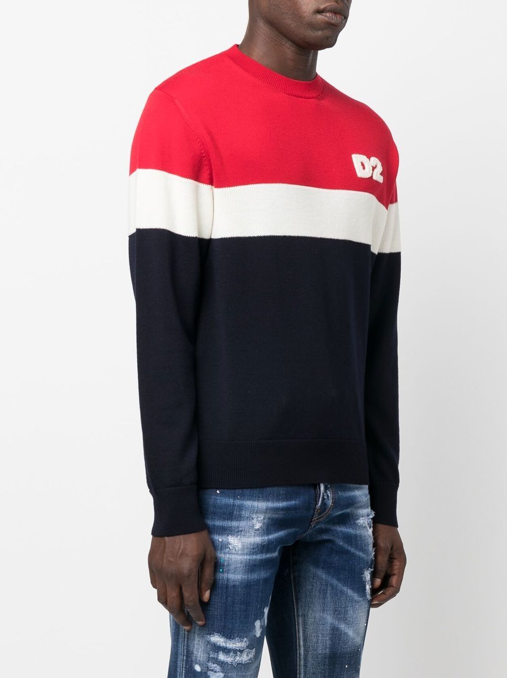 Disqued DSQUARED2 colour-block wool jumper Men