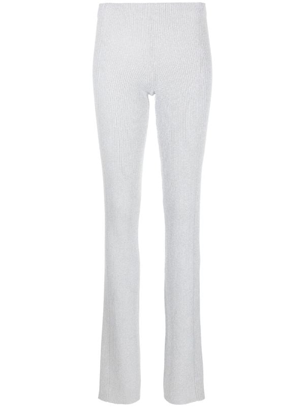 Dion Lee rib-knit Flared Trousers - Farfetch