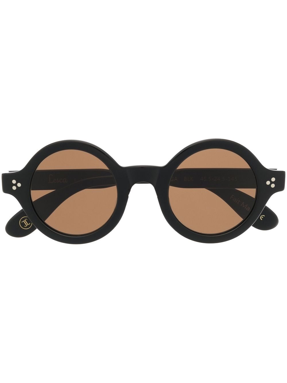 Lesca Saga Round-frame Sunglasses