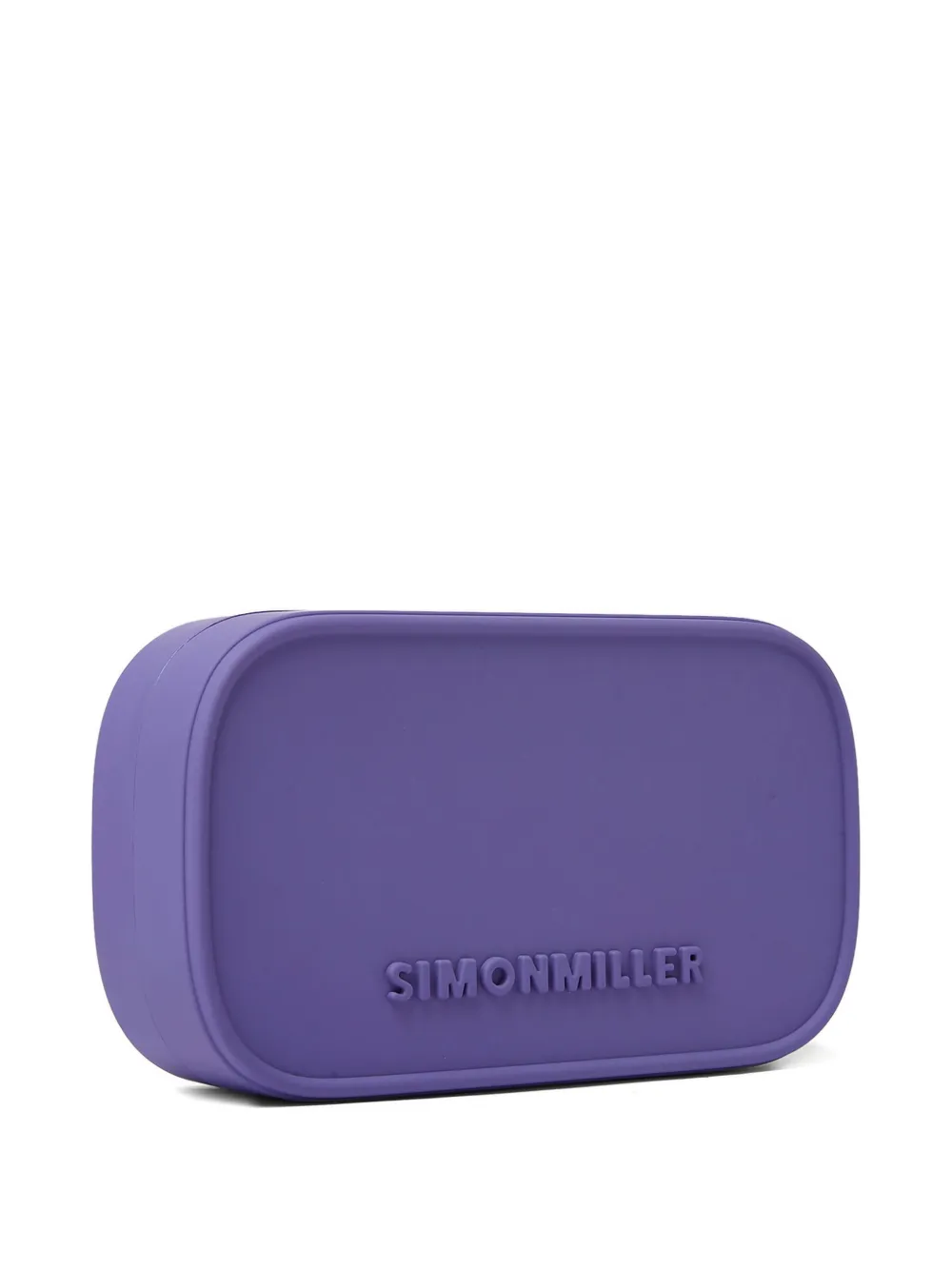 Simon Miller Clutch met logo-reliëf Paars