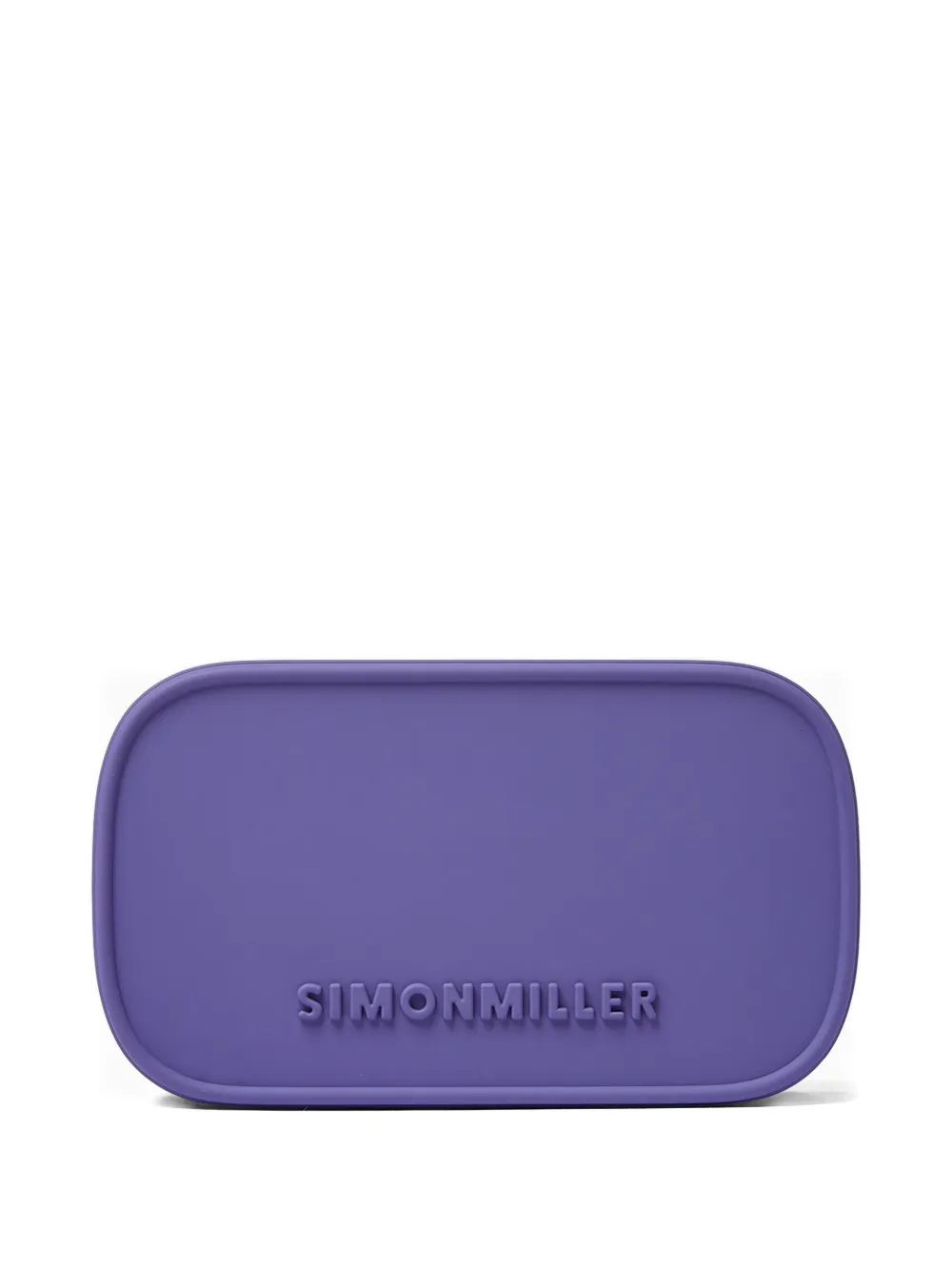 Simon Miller Clutch met logo-reliëf Paars
