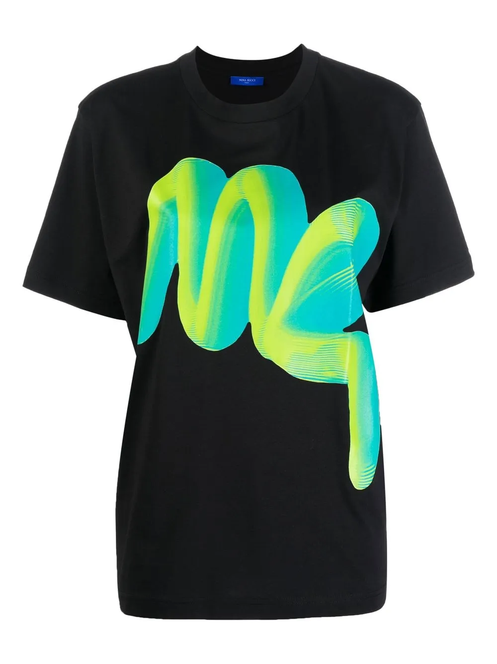 

Nina Ricci playera con logo estampado - Negro