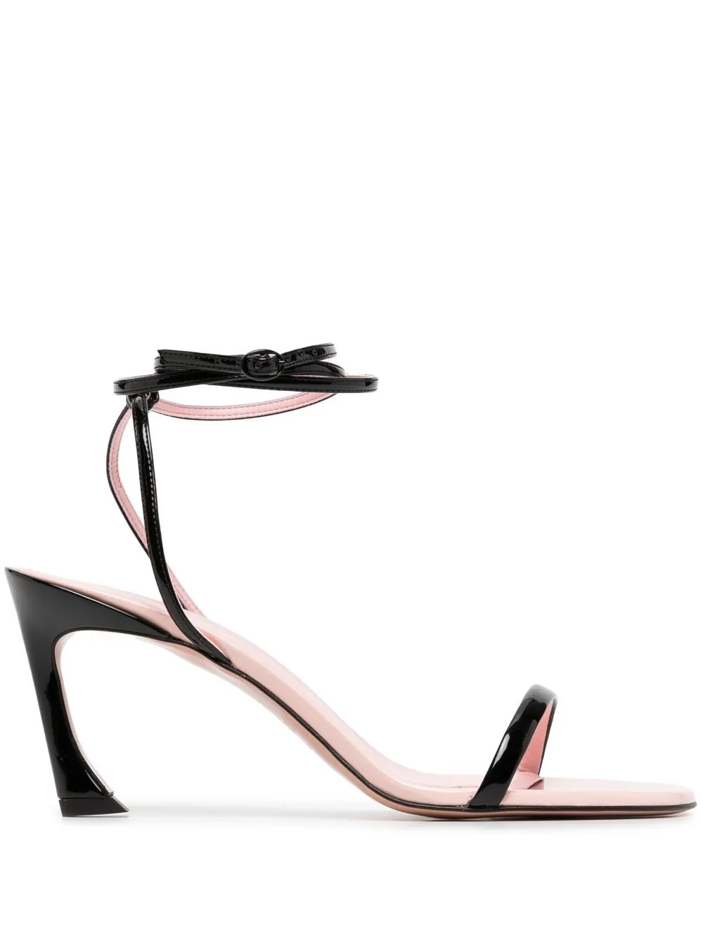 

Pīferi Fade 70mm patent sandals - Black