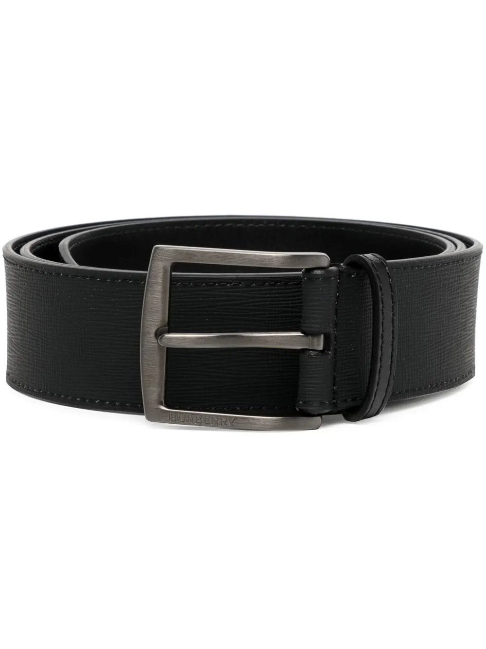 

Burberry London Check leather belt - Black