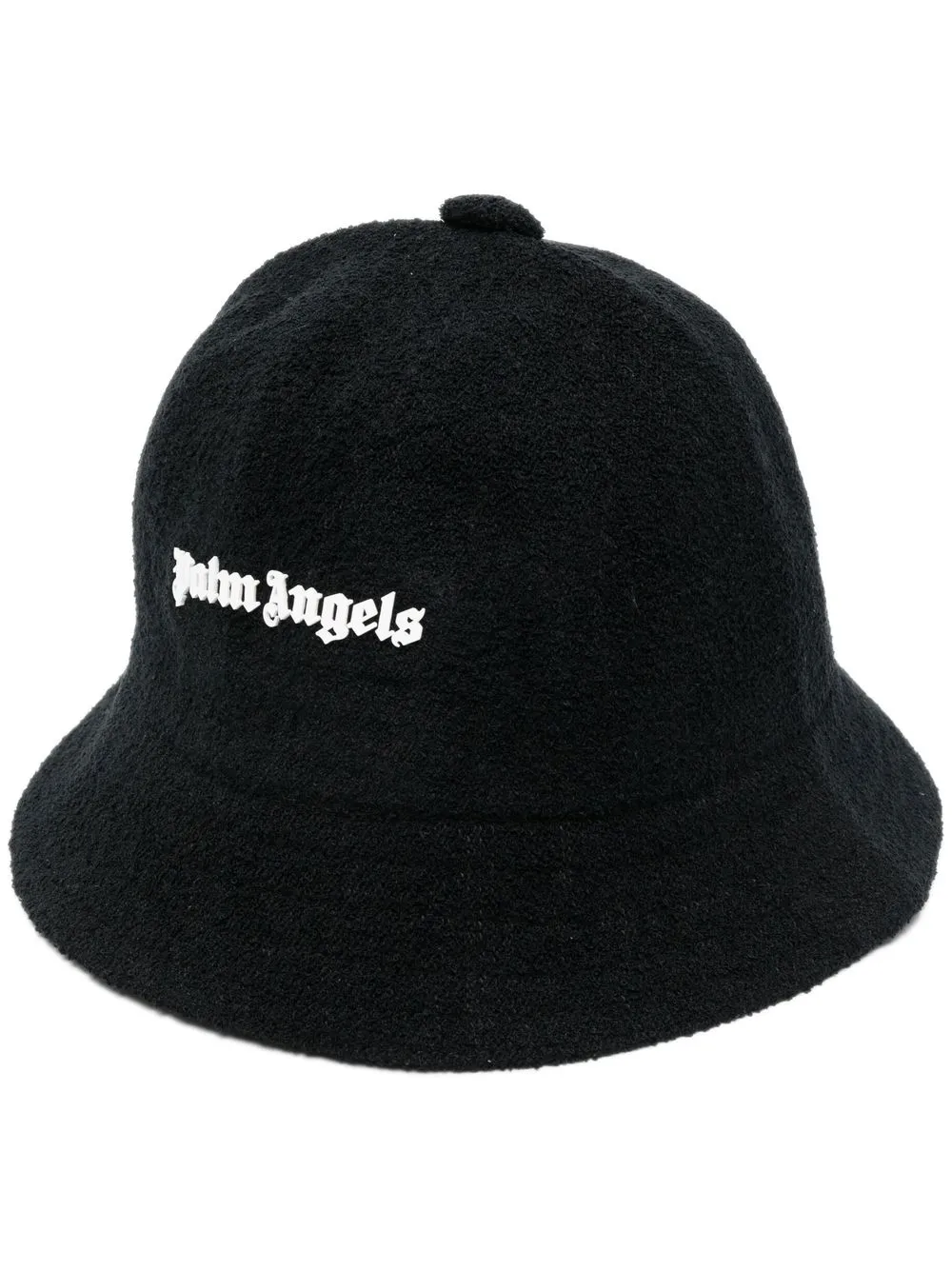 

Palm Angels gorro de pescador con logo estampado - Negro