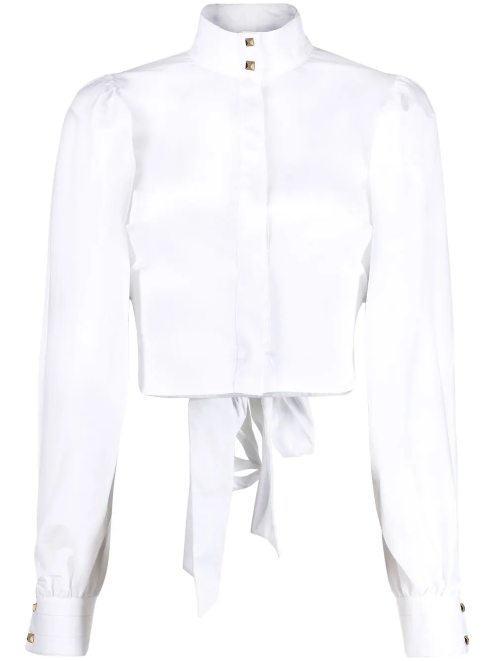 

Elisabetta Franchi camisa con detalle de moño - Blanco