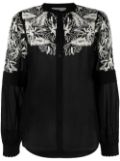 Michael Michael Kors floral-embroidered cardigan - Black