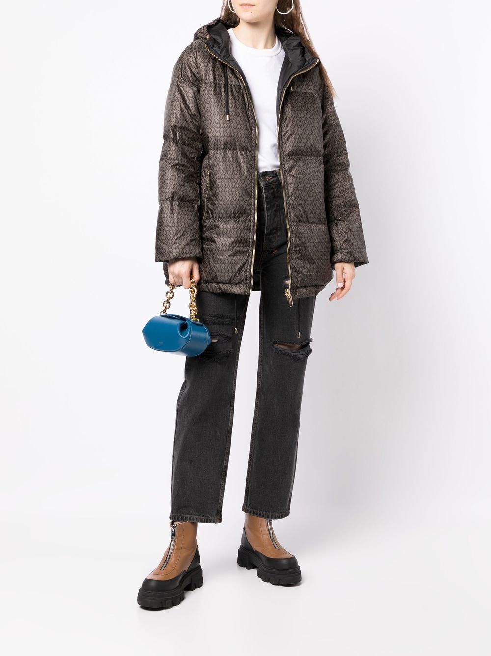 Michael kors 2024 velvet puffer jacket