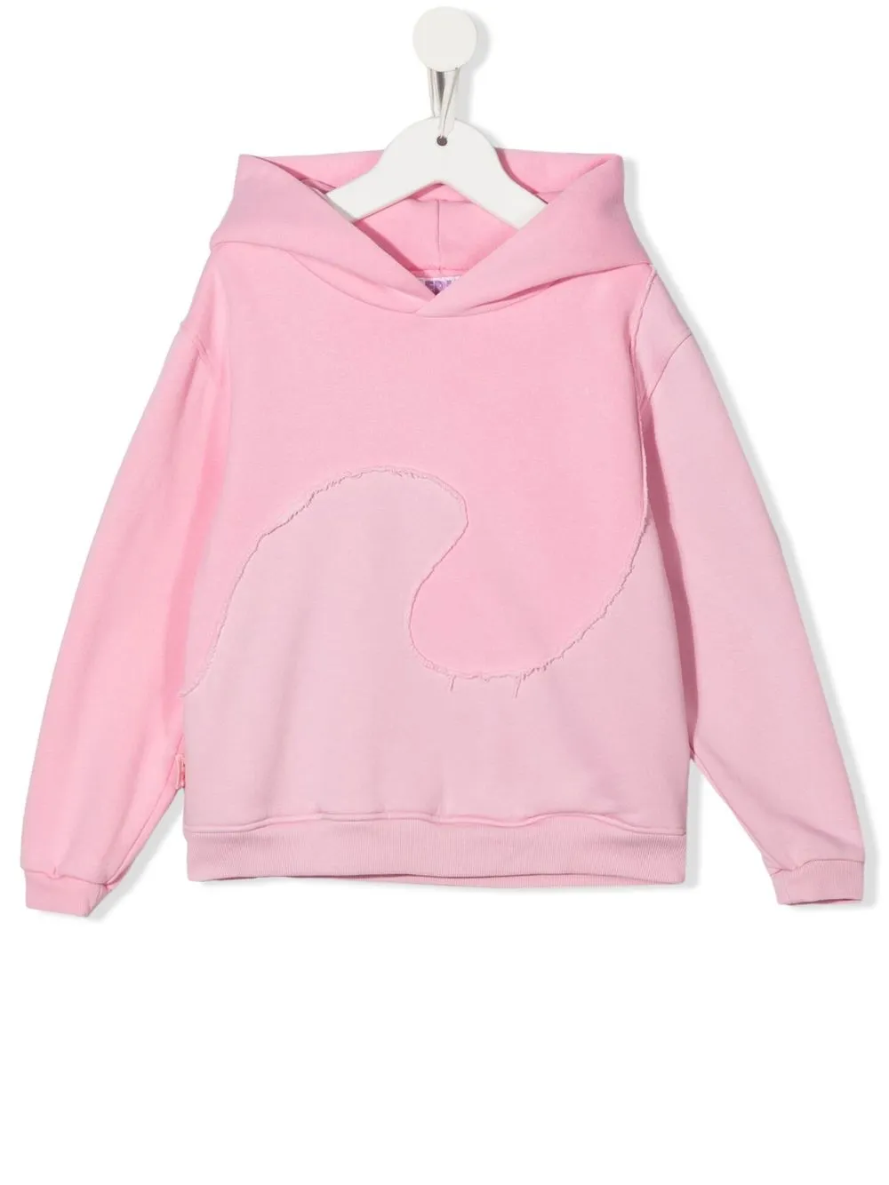 

ERL KIDS panelled rib-trimmed hoodie - Pink