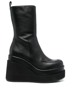 white platform boots size 3