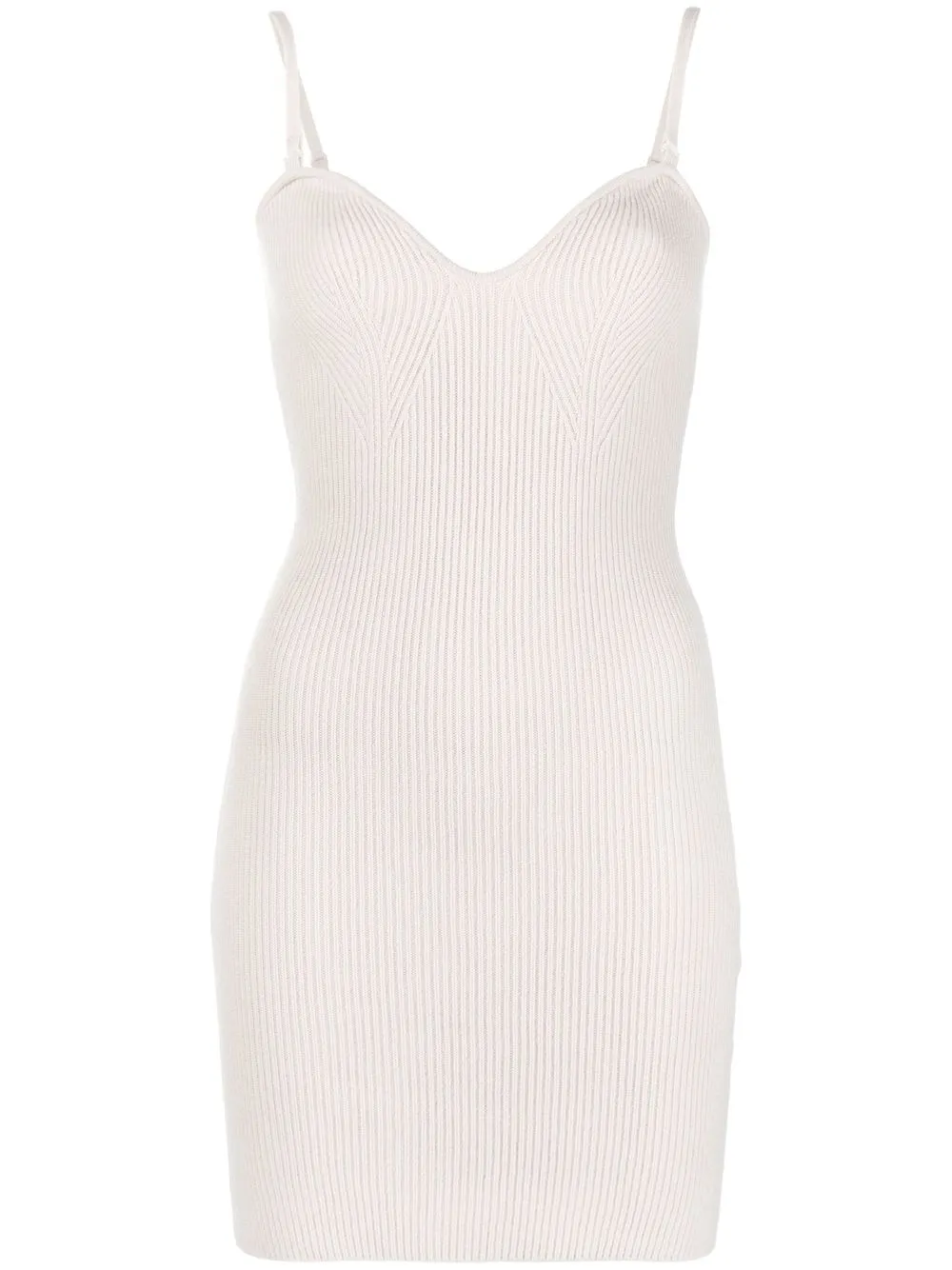 

arch 4 ribbed-knit bodycon dress - Neutrals