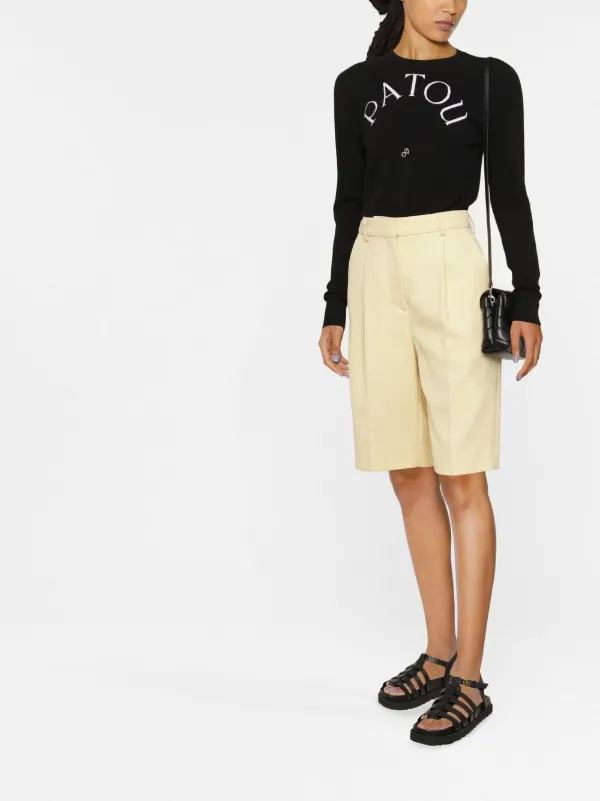 PATOU ブラック ロゴセーター Patou ロゴ セーター | ブラック | FARFETCH JP