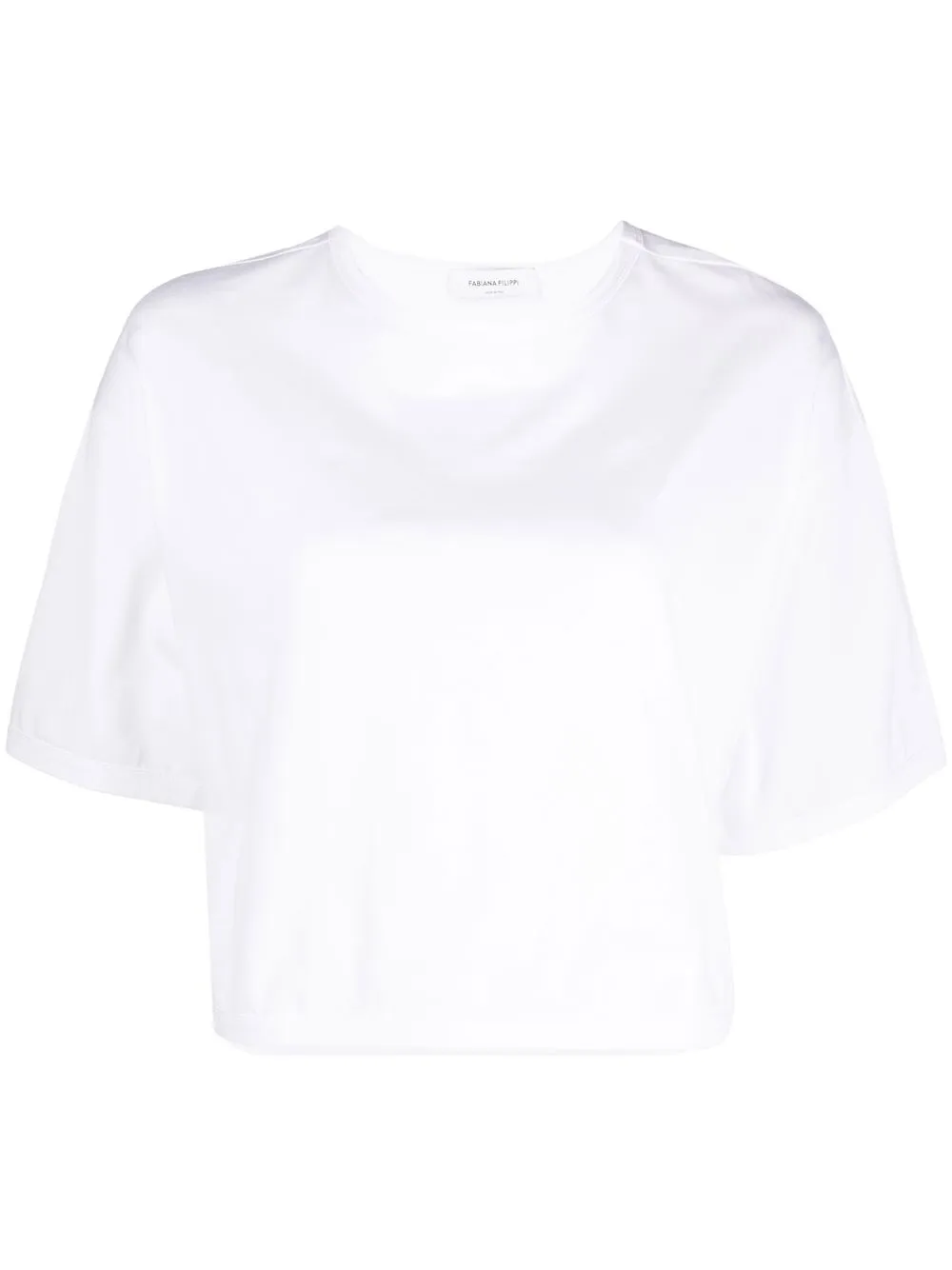 

Fabiana Filippi cropped cotton T-shirt - White