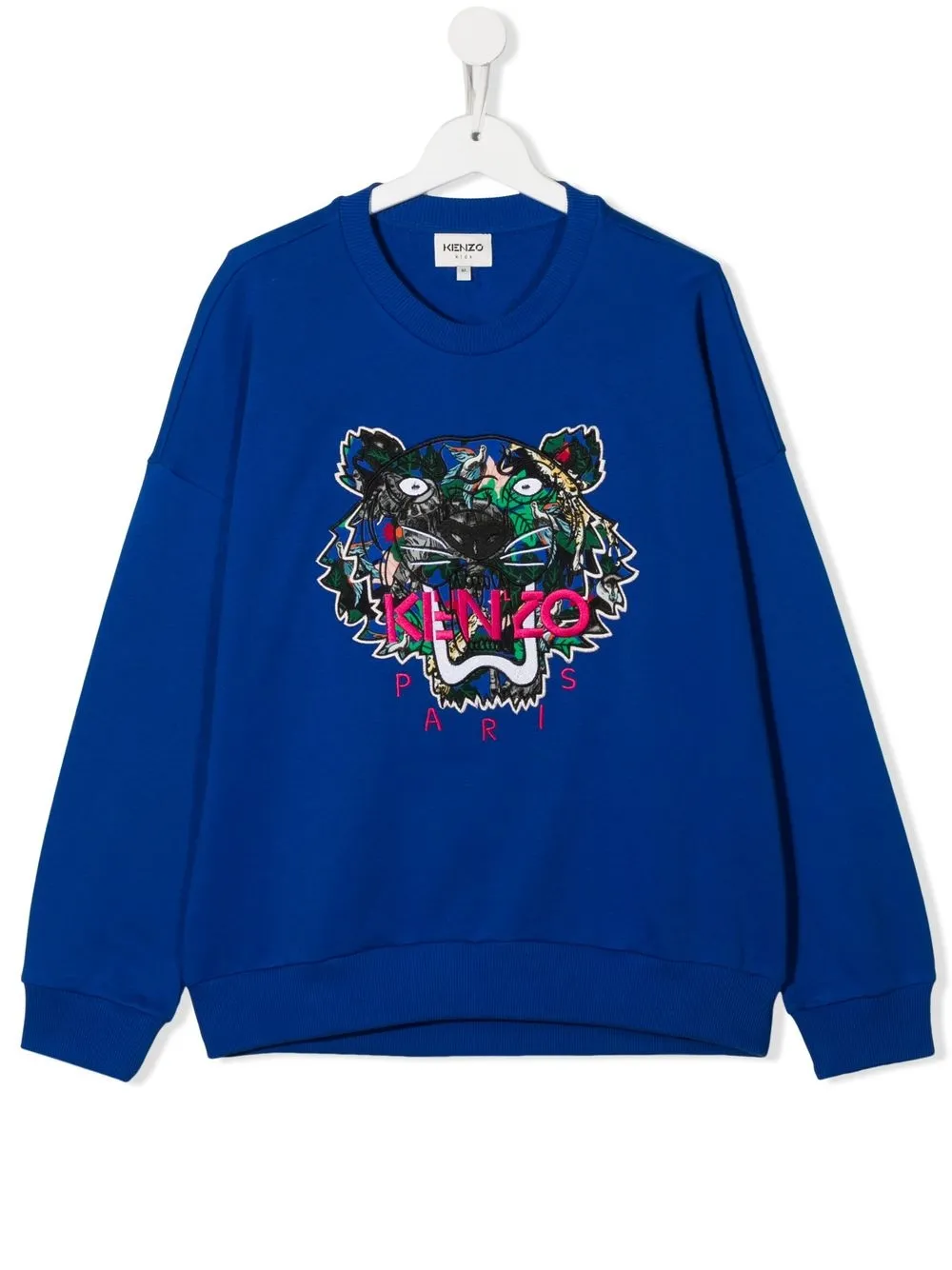 

Kenzo Kids logo crew-neck sweatshirt - Blue