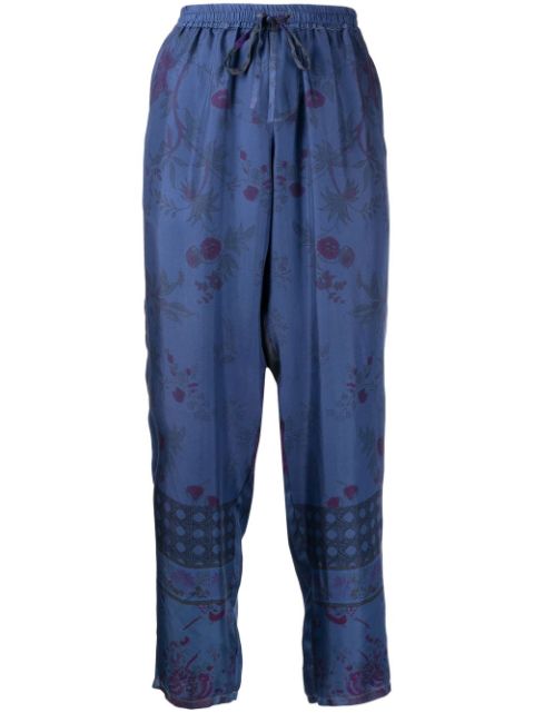 Pierre-Louis Mascia floral-print silk trousers