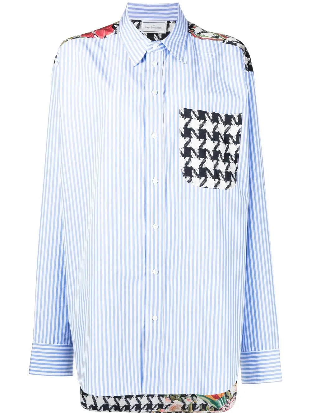 

Pierre-Louis Mascia camisa con varios estampados - Azul