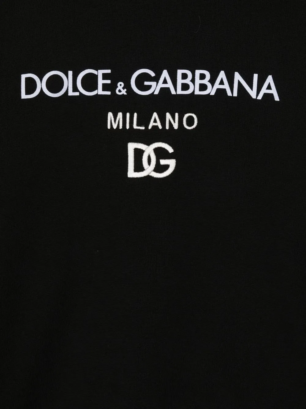  Dolce & Gabbana Kids Pull à Logo Brodé - Noir 