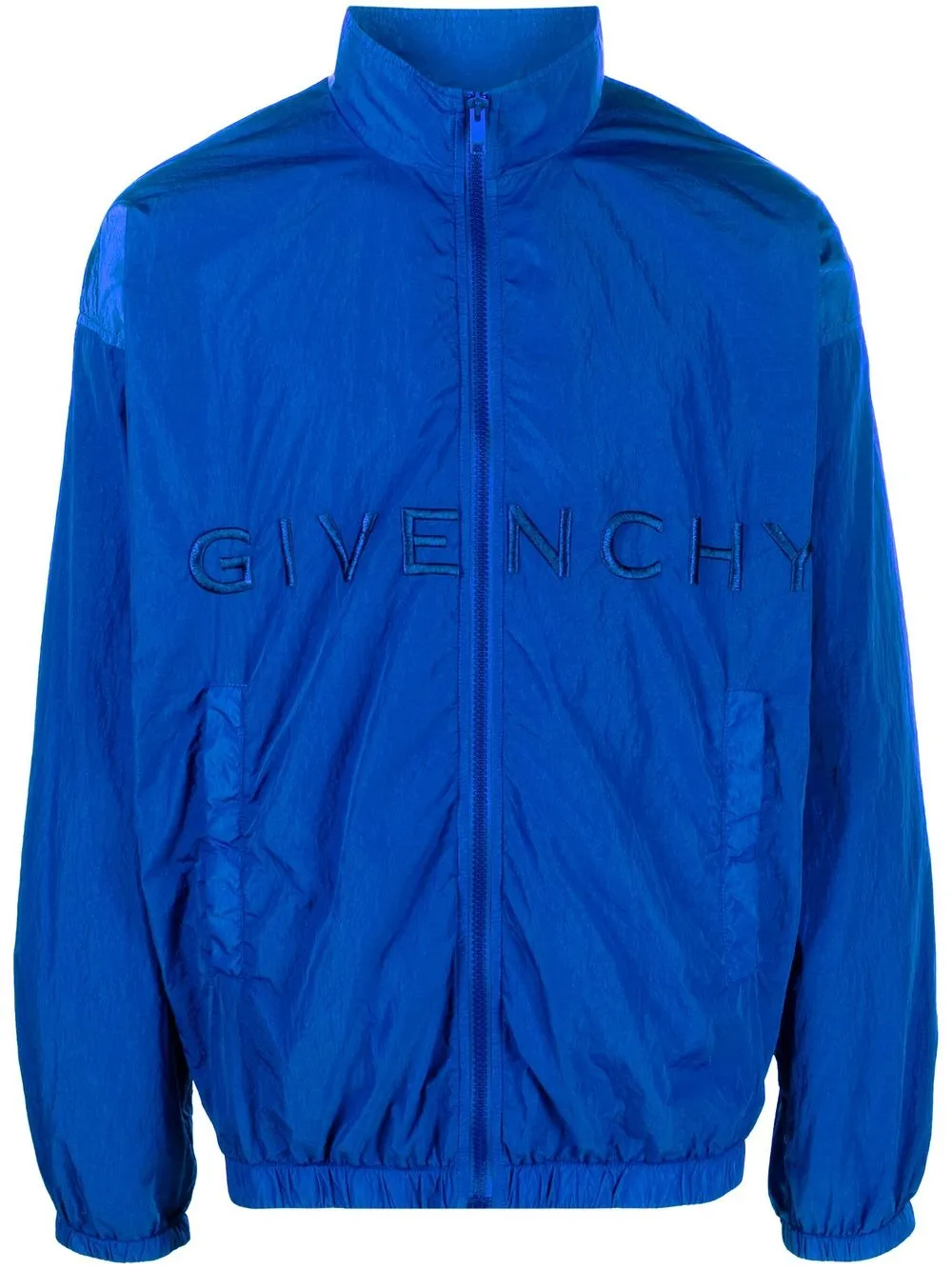 

Givenchy logo-embroidered lightweight jacket - Blue