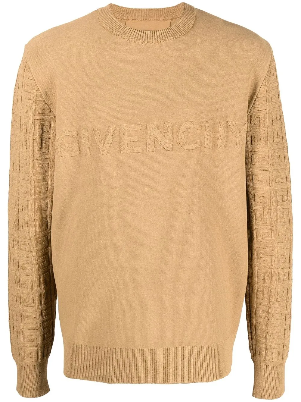 

Givenchy suéter tejido con logo bordado - Neutro