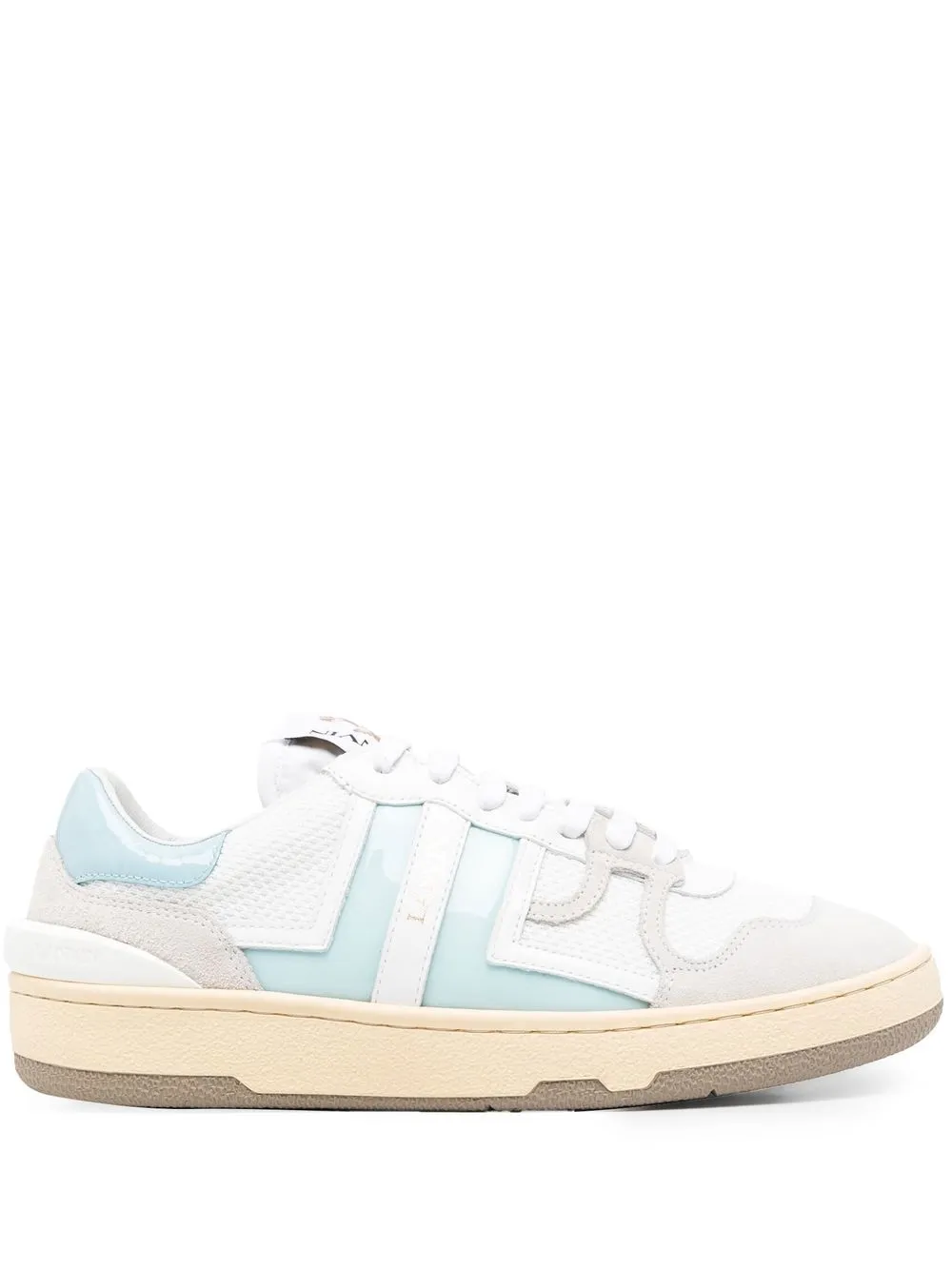 

Lanvin tenis bajos con paneles - Blanco