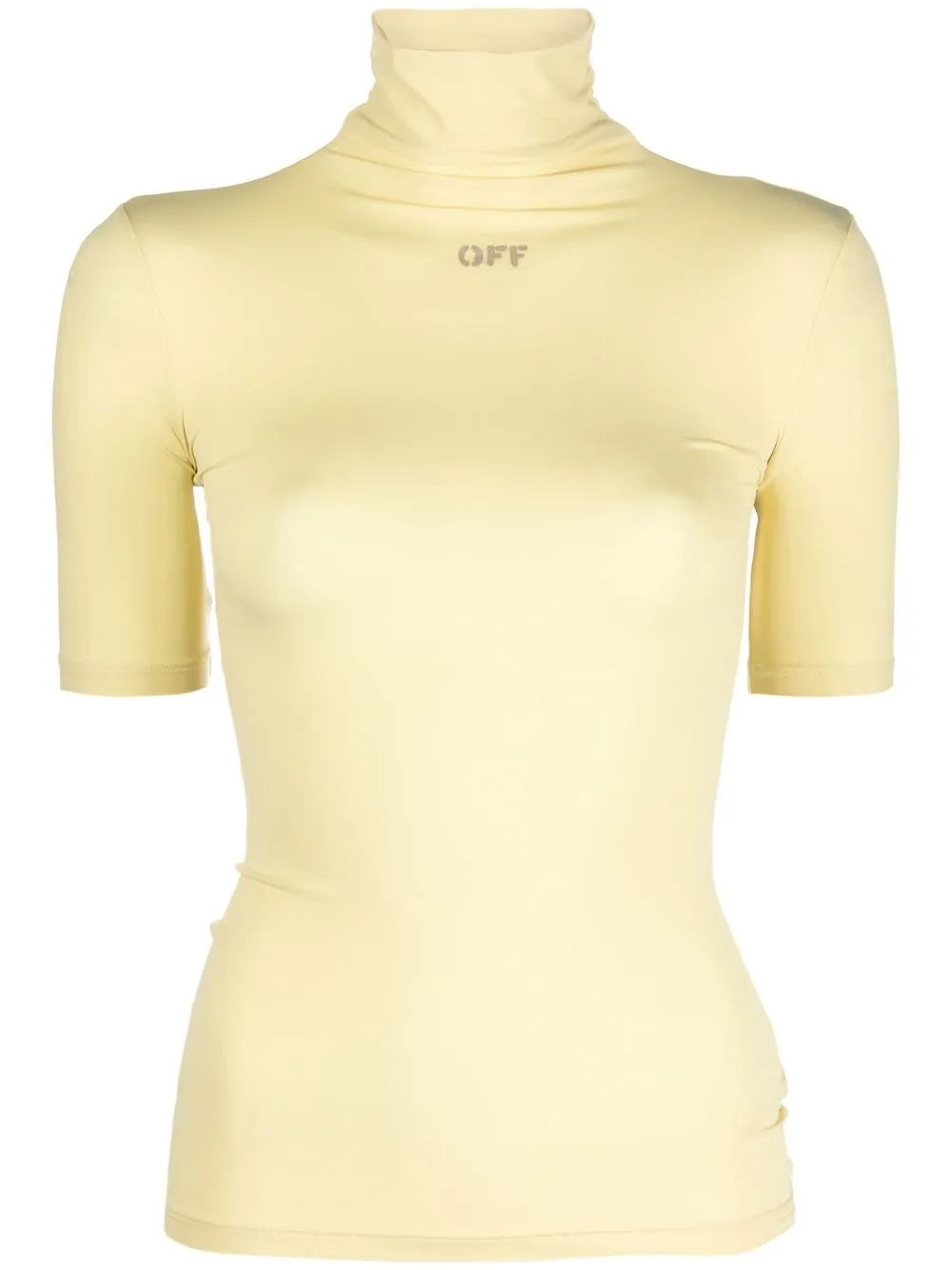 

Off-White top con cuello de tortuga - Amarillo