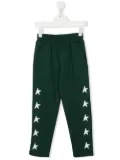 Golden Goose Kids logo tracksuit bottoms - Green