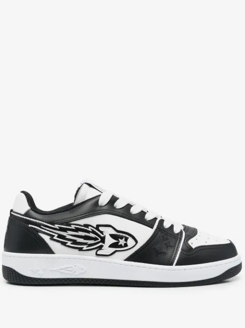 Enterprise Japan logo-detail leather sneakers