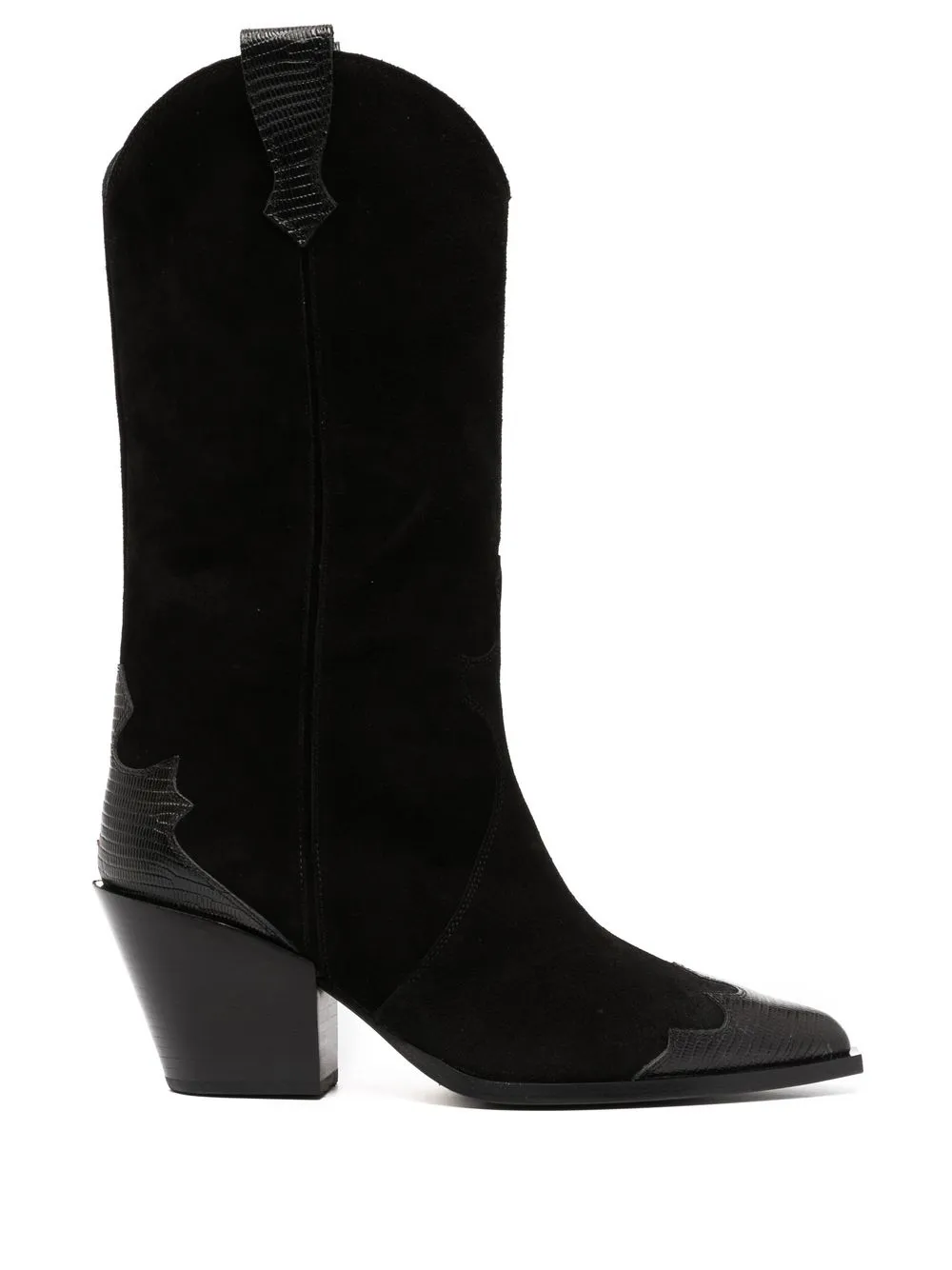 Aeyde Ariel 75mm Pointed-toe Boots In Black | ModeSens