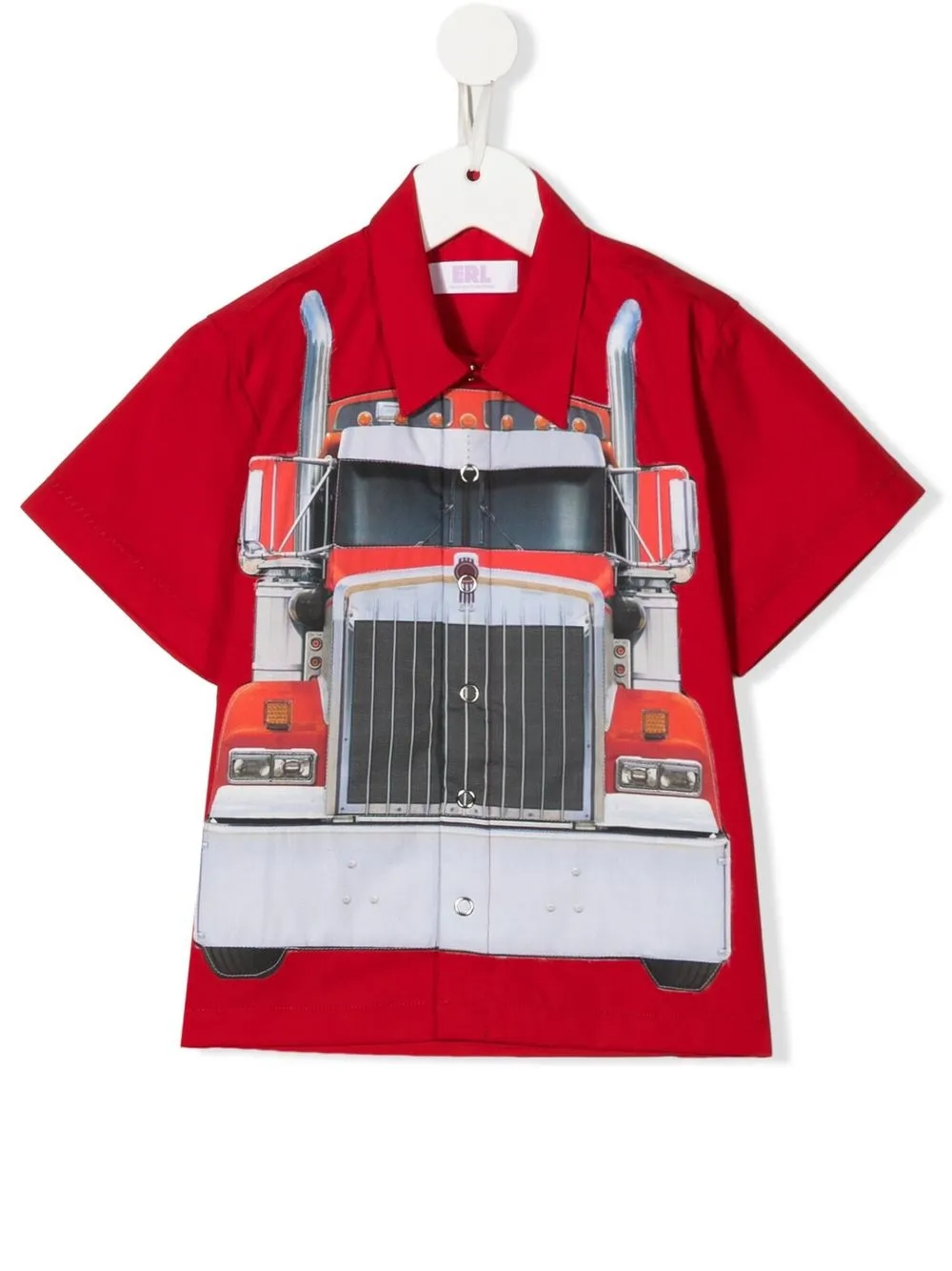 

ERL KIDS camisa con estampado gráfico - Rojo