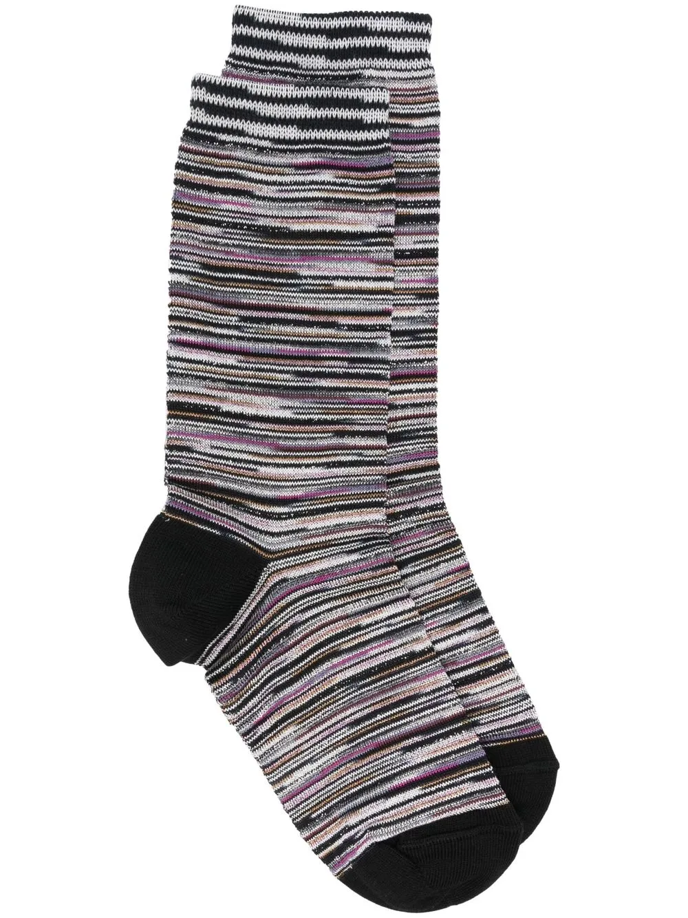 

Missoni calcetines tejidos con motivo de rayas - Negro