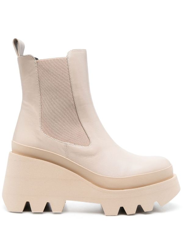 chunky suede chelsea boots