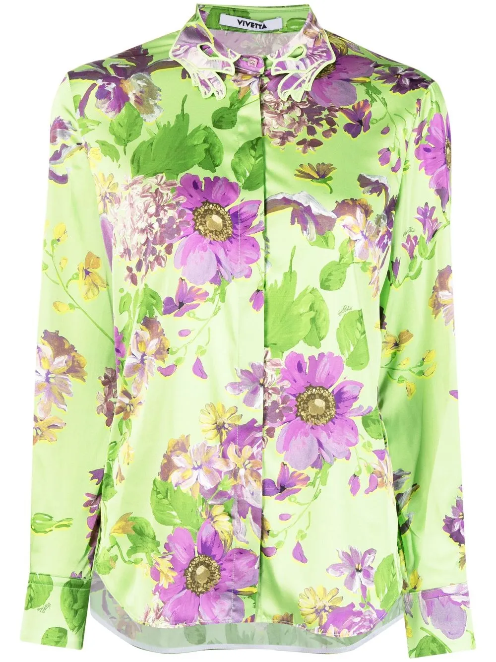 

Vivetta blusa con estampado floral - Verde