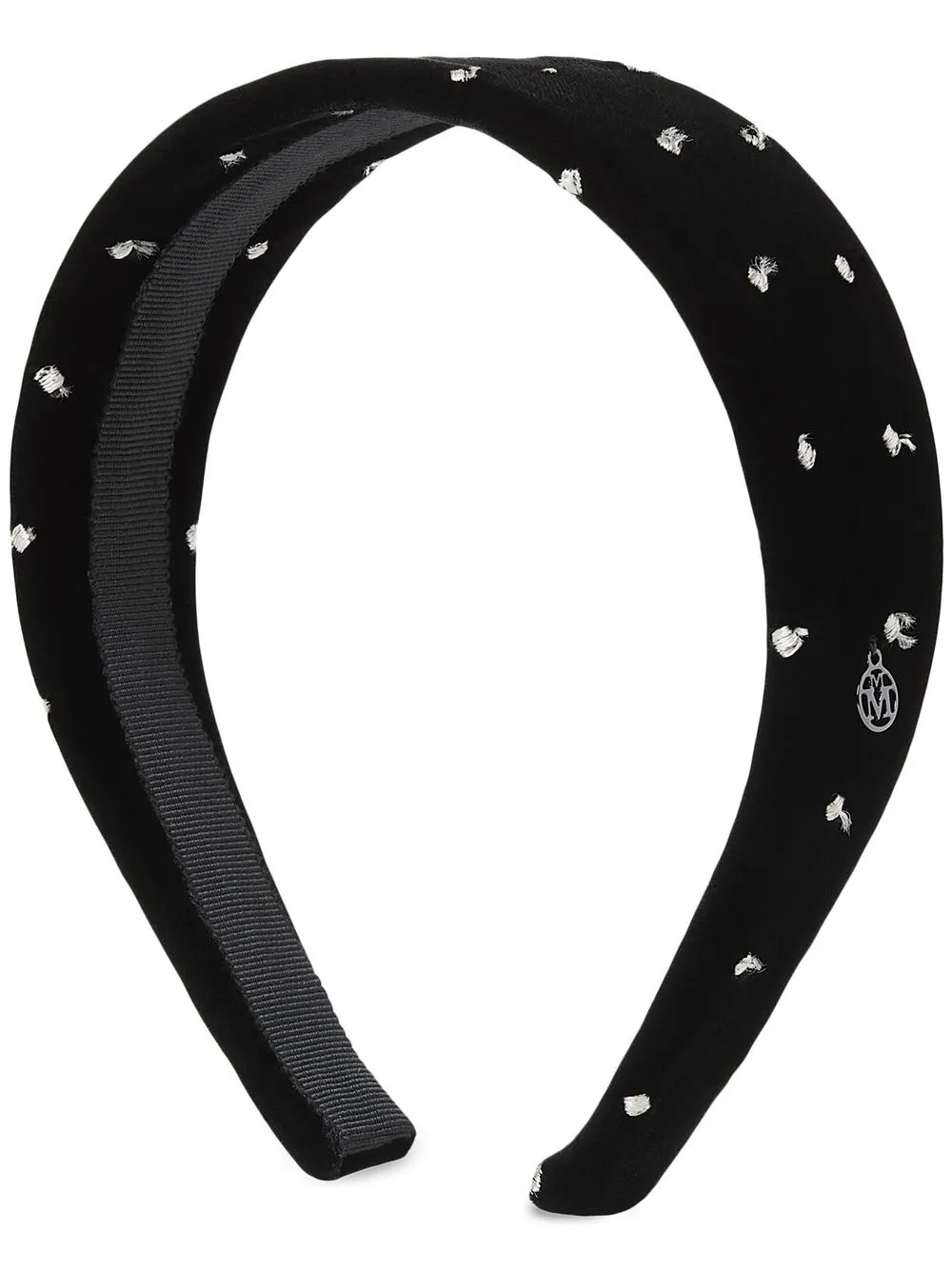 

Maison Michel Miwa contrast-stitching headband - Black